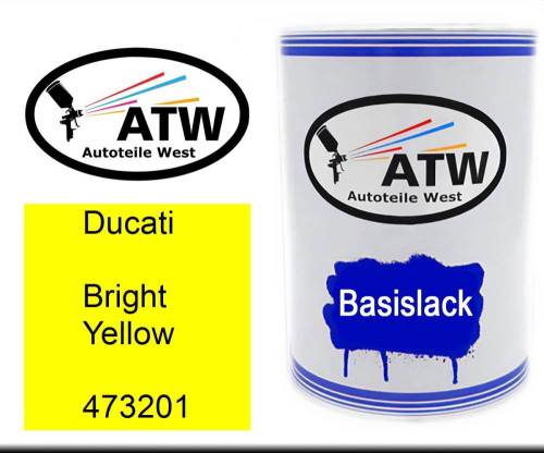 Ducati, Bright Yellow, 473201: 500ml Lackdose, von ATW Autoteile West.